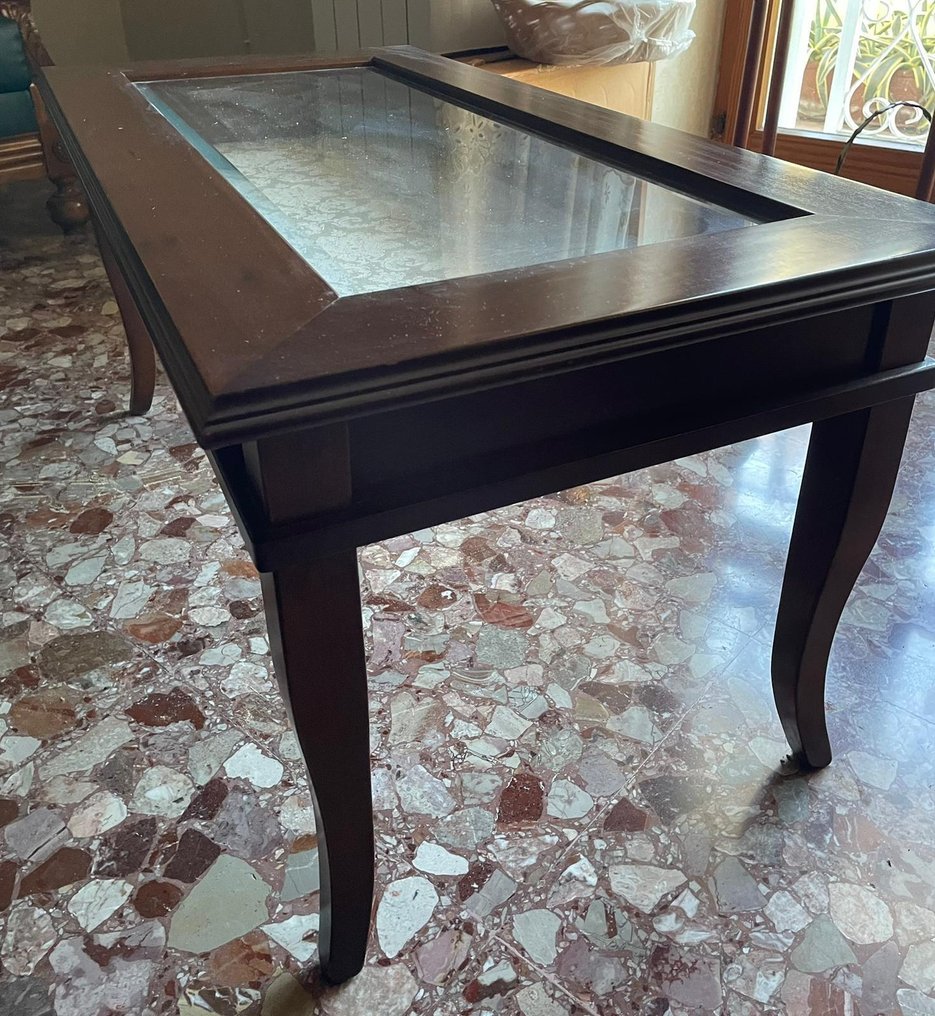 Κεντρικό τραπέζι - Walnut - τραπεζάκι βιτρίνα #1.0