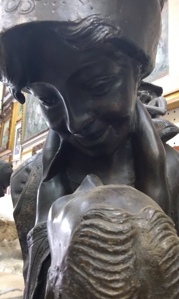 Γλυπτό, Maternità - 50 cm - Μπρούντζος, Μάρμαρο #1.0