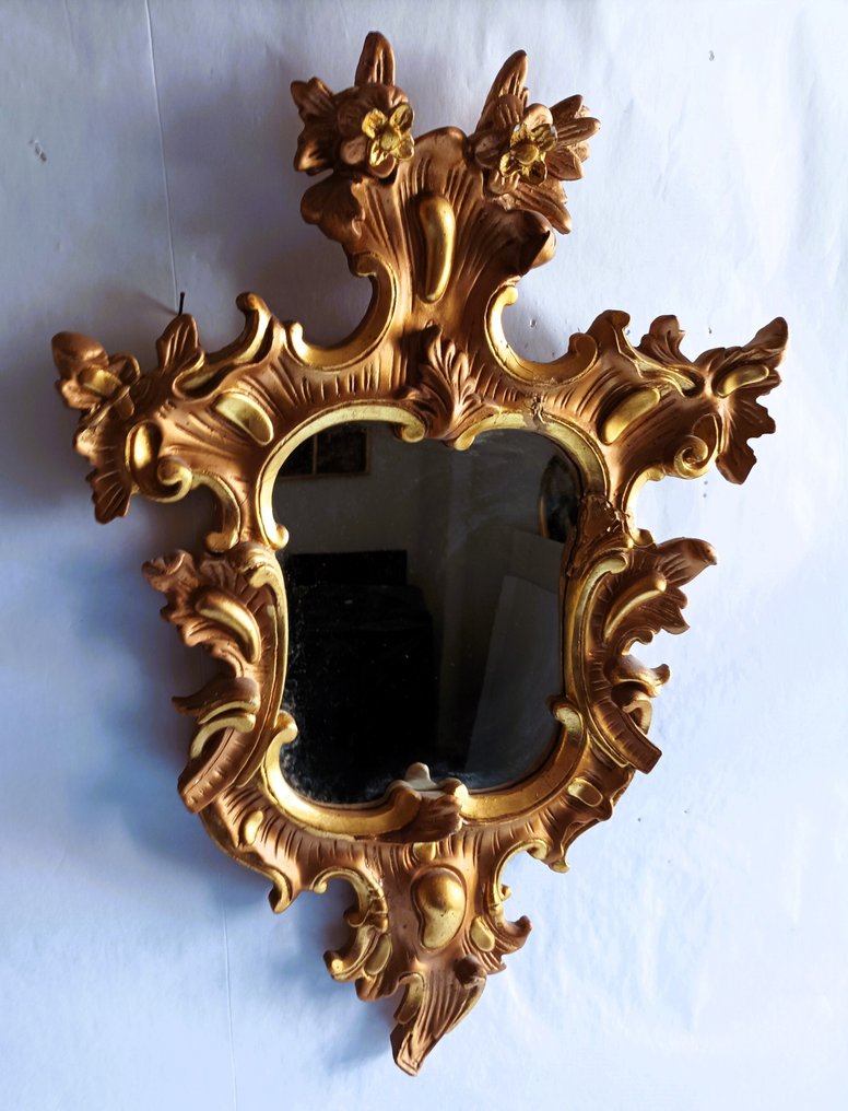 Wall mirror  - plaster and glass - Plaster frame #1.0