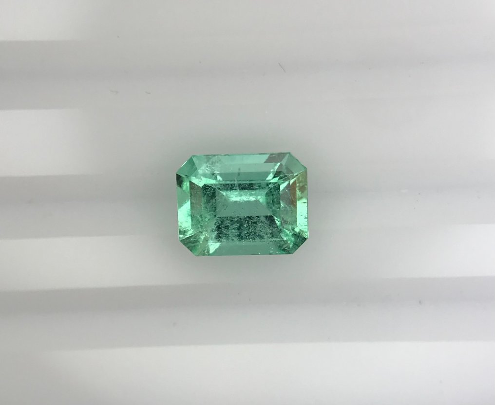 1 pcs 绿色 祖母绿 - 0.99 ct - 国际宝石研究院(IGI) - 哥伦比亚翡翠 #1.0