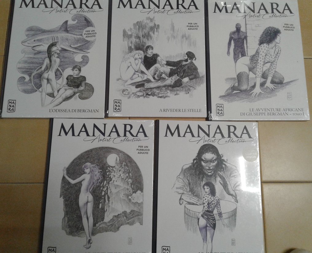 Milo Manara Giuseppe Bergman tomo 1-2-3 - + Odissea, Riveder le Stelle - blisterati - 5 Comic collection - 2017 #1.0