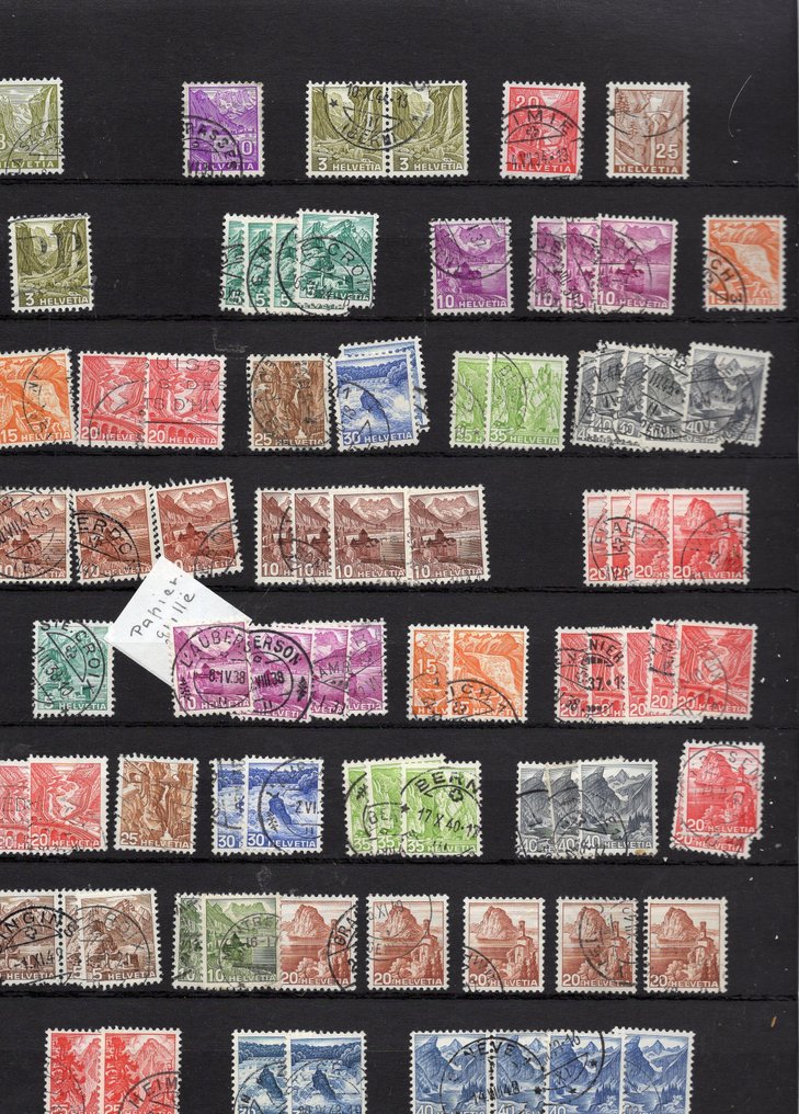 Switzerland 1907/1970 - Good collection of canceled stamps with good values and attractive cancellations. - SBK / Zumstein #4.3
