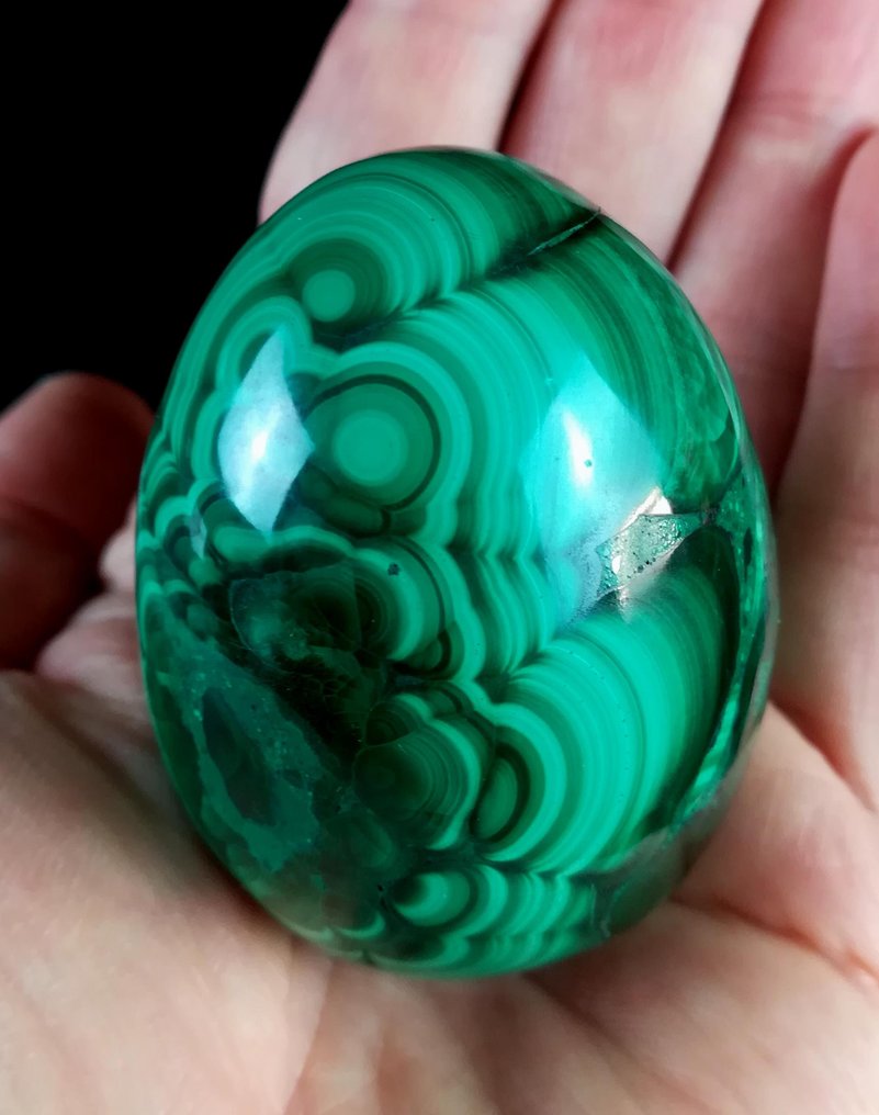 Malaquita A++ of First Quality Egg - Height: 61 mm - Width: 45 mm- 227 g - (1) #4.3