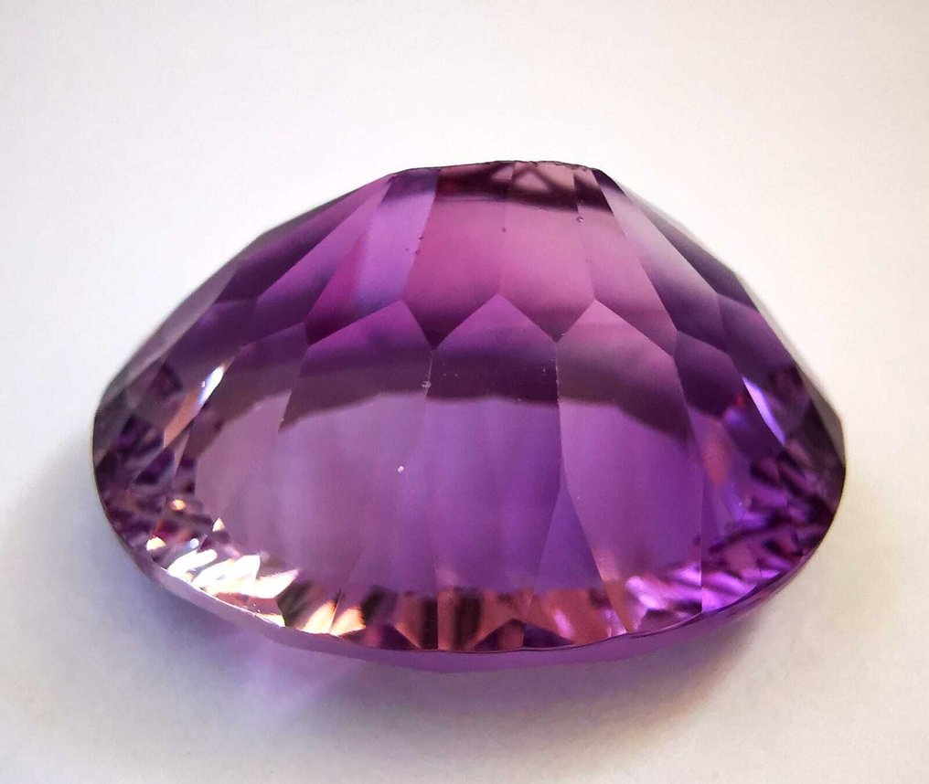Senza Prezzo di Riserva Ametista  - 36.64 ct - Antwerp Laboratory for Gemstone Testing (ALGT) - Porpora intenso rosa #2.1