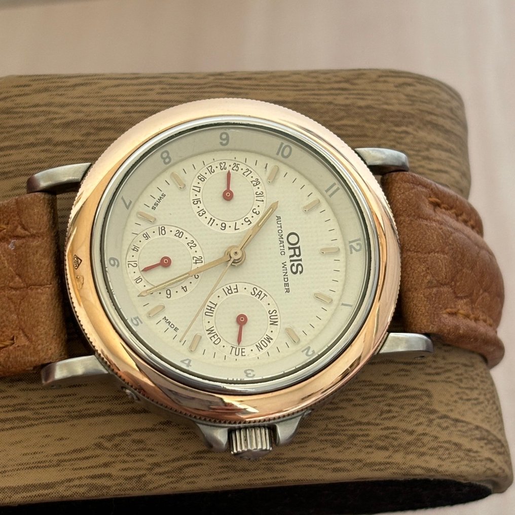 Oris - Unknown - ORIS SA 7434-63，18K gold bezel - 中性 - 1990-1999  #2.1