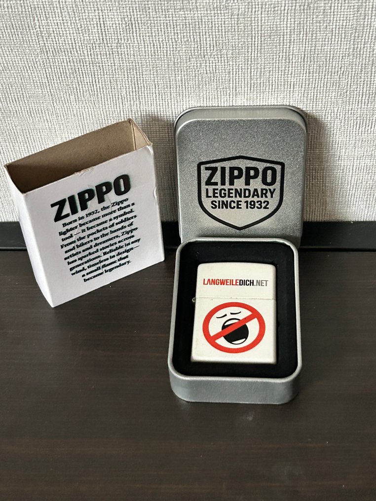 Zippo - D19-Langweiledich.net - No Reserve Price - Lighter - Steel #2.1
