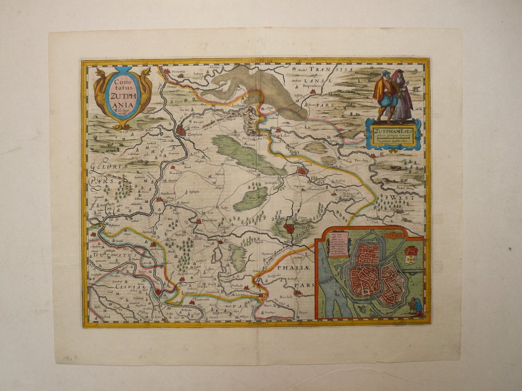 Ευρώπη - Ολλανδία / Γκέντελλαντ / Ζούτφελν / Γκρενγκο; Petrus Kaerius / C.J. Visscher. - Comitatus Zutphania - 1621-1650 #1.0