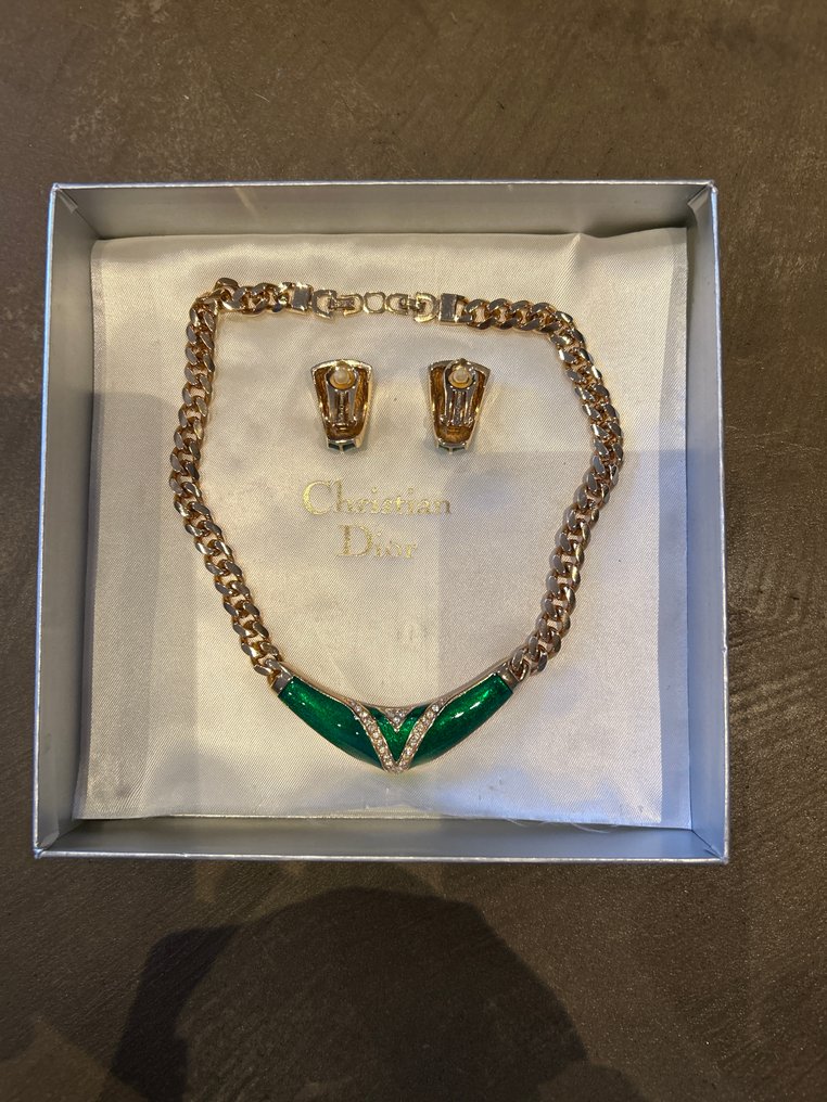 Christian Dior - 合成寶石 - 鍍金, 金屬, 珐琅 - 貼頸頸鏈 - 女士项链 #2.1