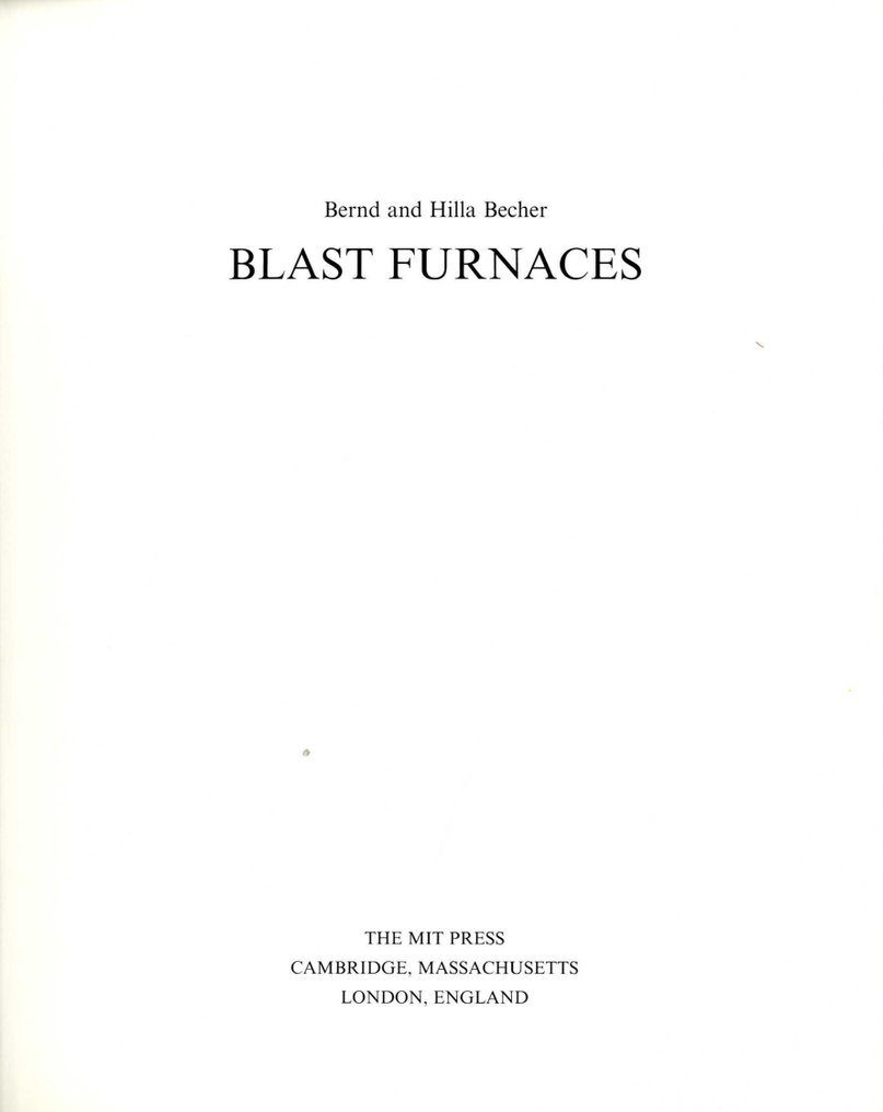 Bernd et Hila Becher - Blast Furnaces - 1990 #1.0