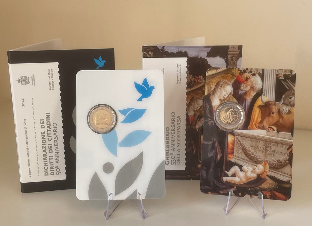 圣玛利诺. 2 Euro 2007/2024 (10 coins) #1.0