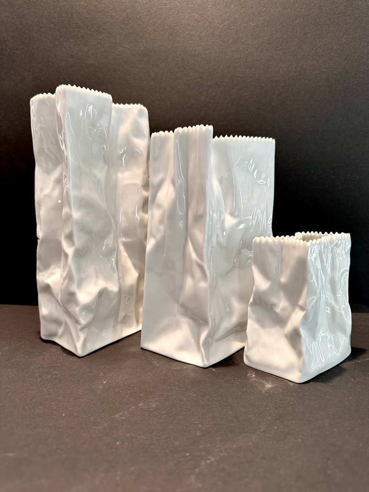 Rosenthal - Tapio Wirkkala - Vase (3) - Do not litter - Porcelain #4.3