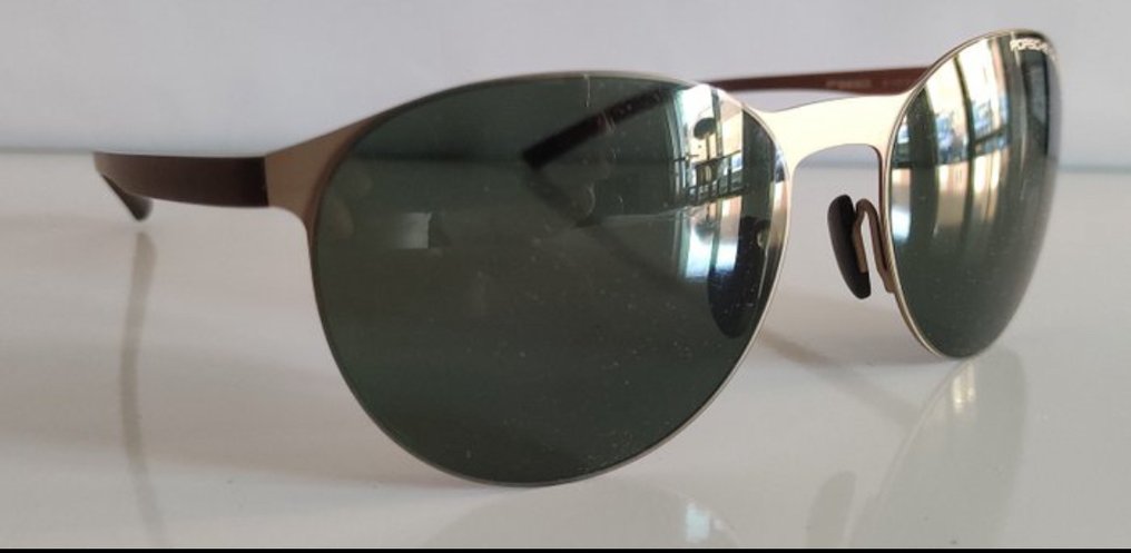 Porsche Design - P8660 - B Gold frame - Cat 3 + UV400 label - unisex - 太阳镜 #3.2