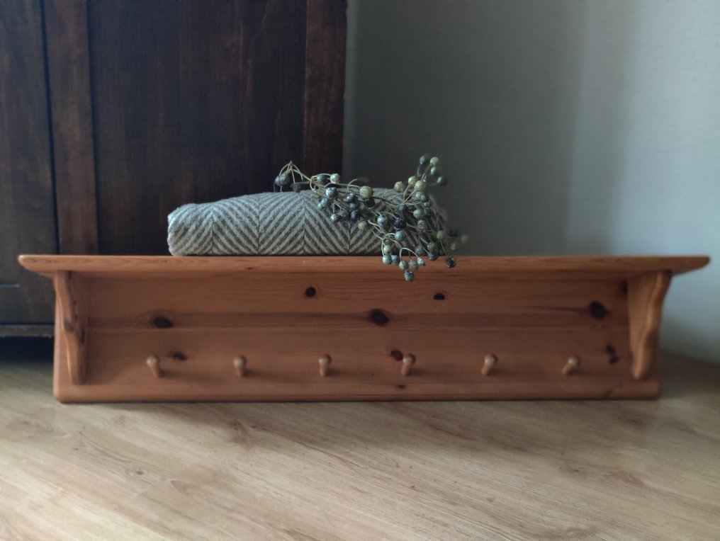 Κρεμάστρα παλτό - Ξύλινη κρεμάστρα τοίχου με 6 γάντζους #2.1