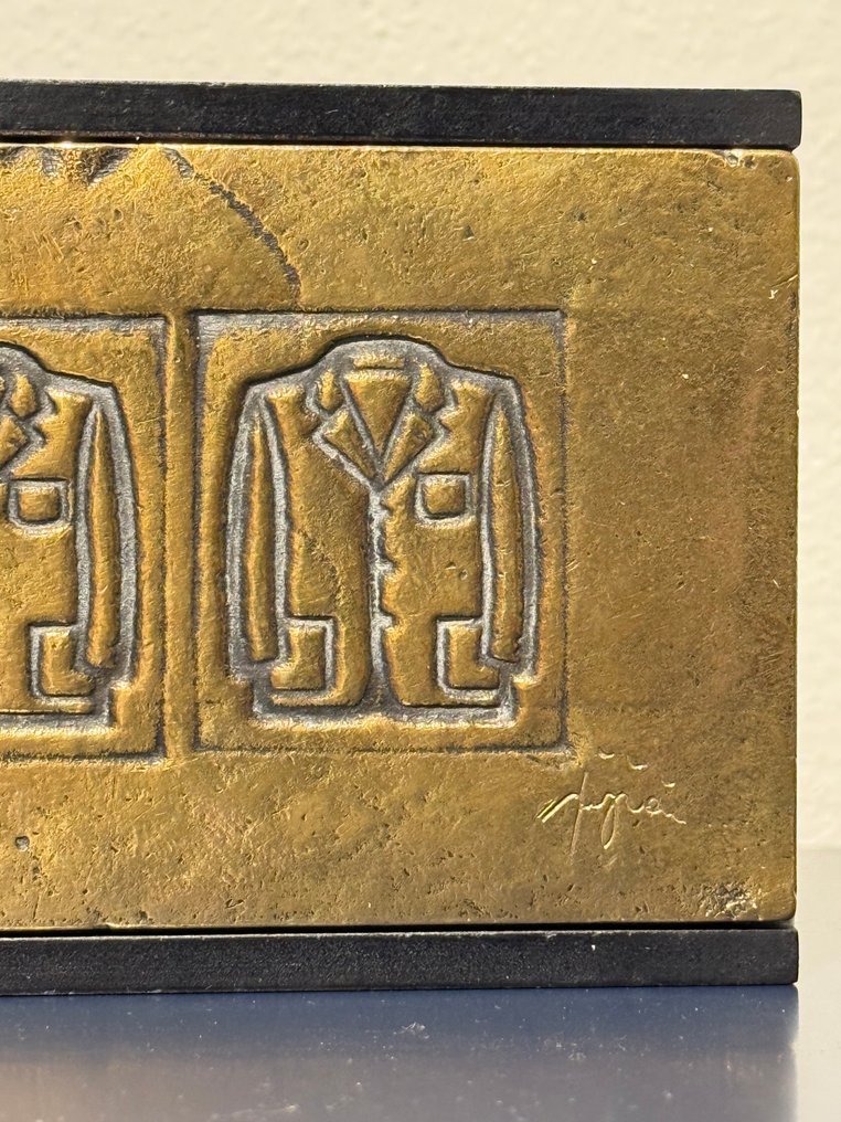 雕塑, Tino Stefanoni Le camice - 10 cm - 黄铜色 - 1985 #4.3