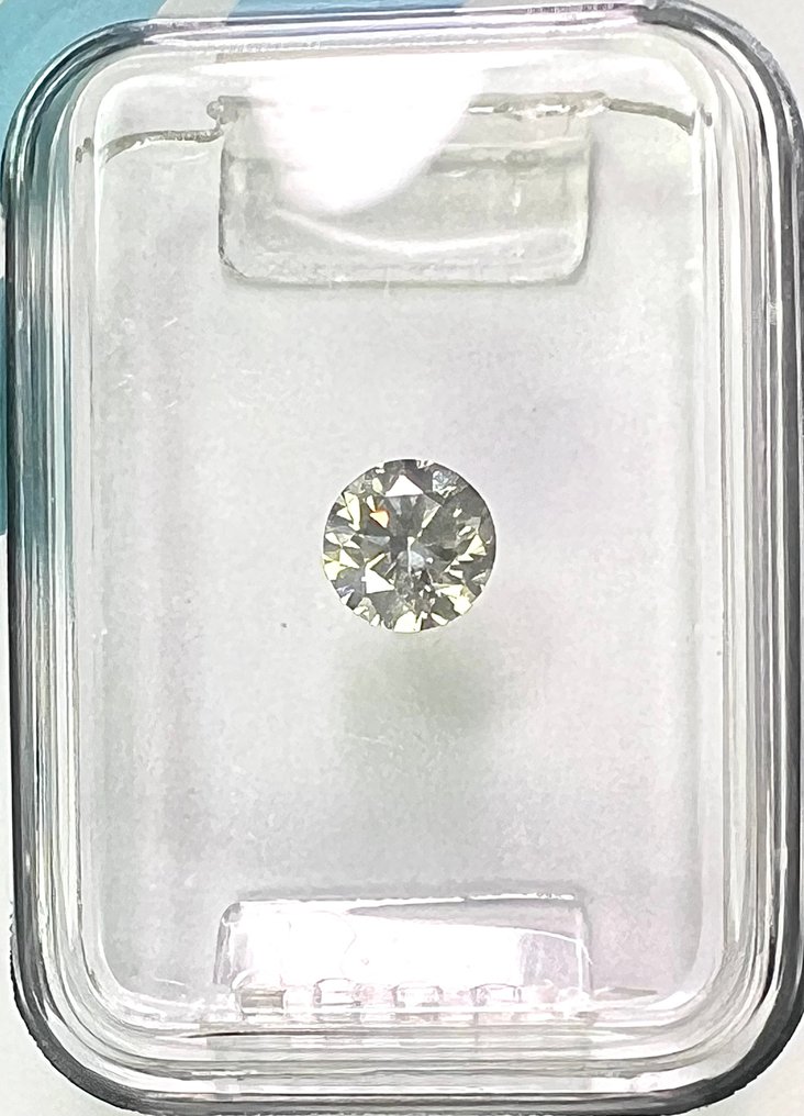 Fără preț de rezervă - 1 pcs Diamant (Natural) - 0.33 ct - Rotund - K - SI2 - IGI (Institutul gemologic internațional) #1.0