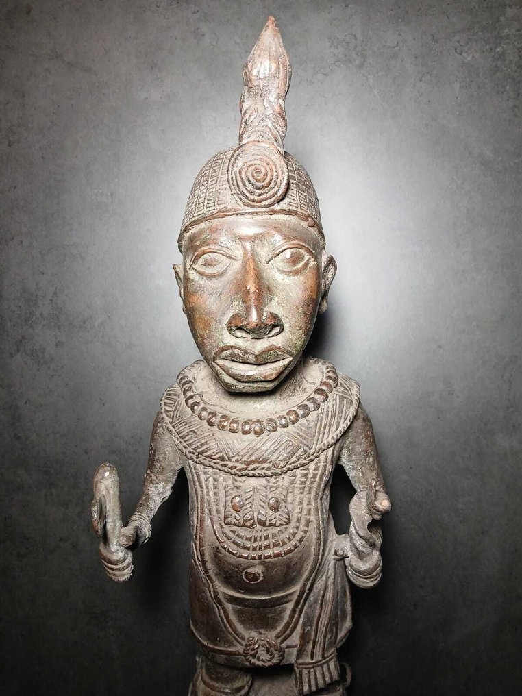 宏伟的Oba巨大雕像 - 贝宁 - 尼日利亚  (没有保留价) #1.0