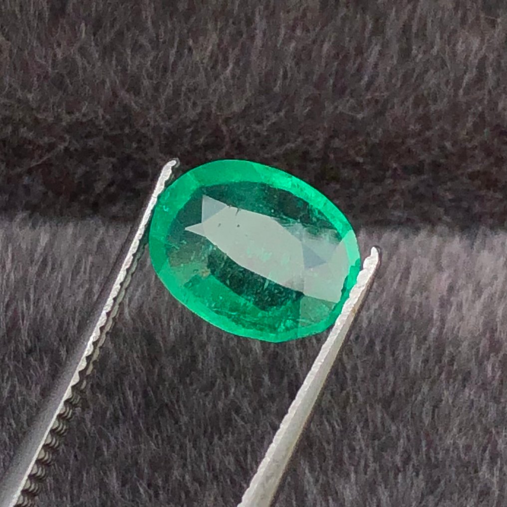Fără preț de rezervă - 1 pcs  Verde Smarald  - 1.07 ct - Asociația internațională de pietre prețioase colorate (ICA GemLab) #2.1