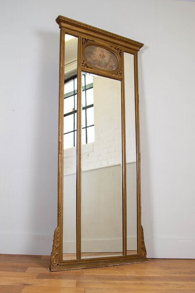 Tükör - Fa - Francia falikép tükör 19. század #1.0