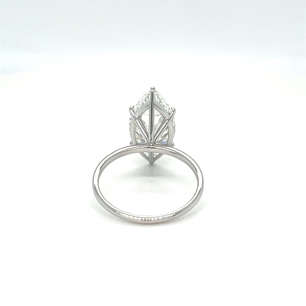 Nincs minimálár - Gyűrű - 14 kt. Fehér arany - 4.01ct. tw. Gyémánt (Laboratóriumban előállított) #2.1