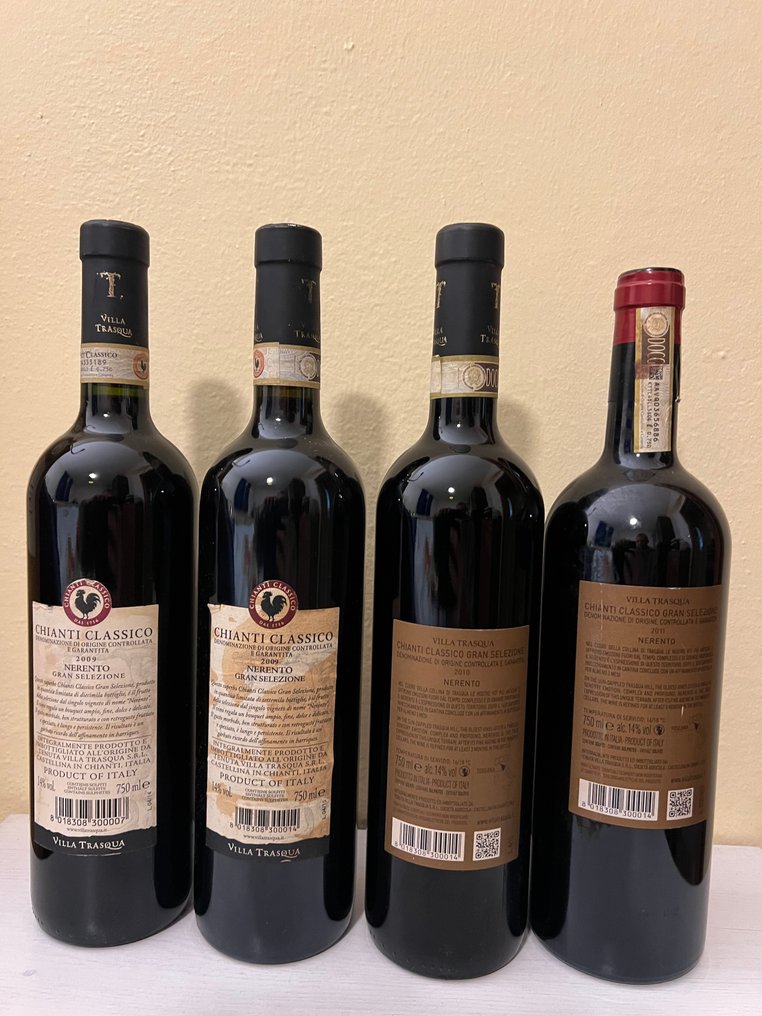 2009 x2, 2010, 2011 Villa Trasqua - Chianti Classico Gran Selezione - 4 Bottles (0.75L) #1.0