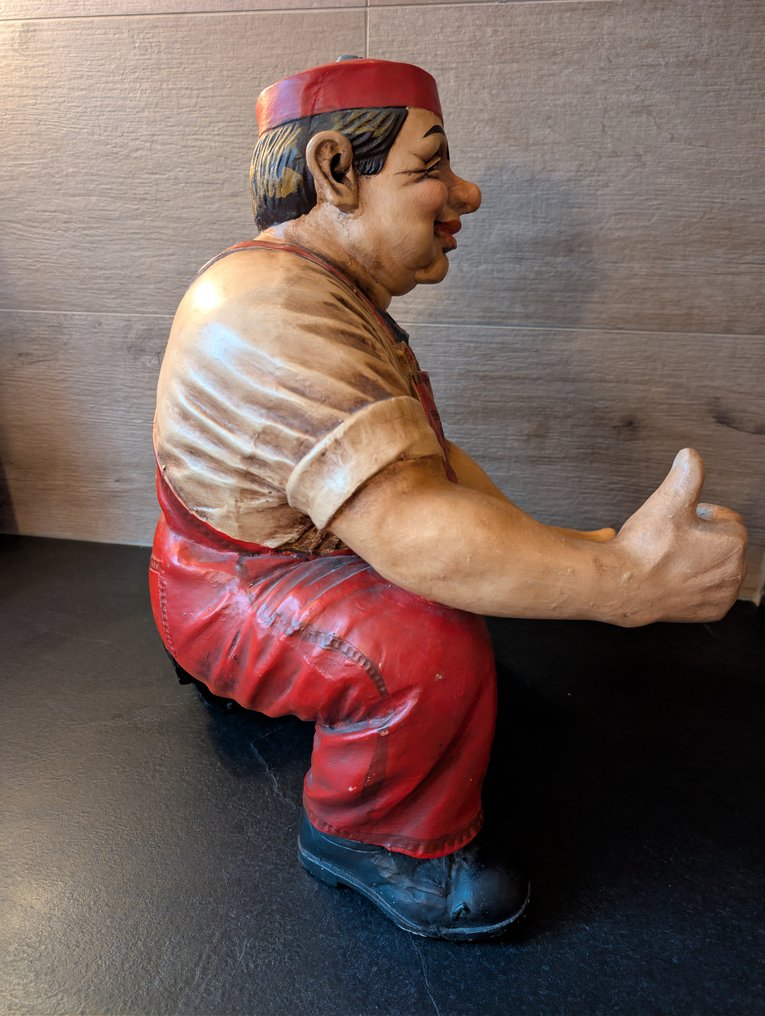 Gesigneerd door Jun Asilo - Statue, De sleutelmaker - 50 cm - Resin - 1995 #4.3