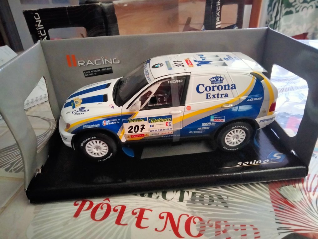 Solido 1:18 - Modell versenyautó - BMW X5 Rallye Raid 2004 - Versenyautó #1.0