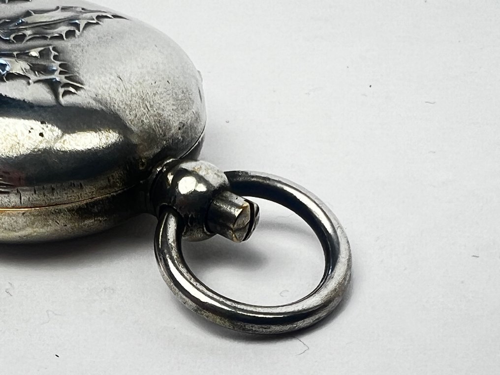 P P - 盒 - 双重铸币持有者 苏维恩斯 和 拿破仑金币 - 鍍銀, 鍍金 - Chatelaine Belle Epoque #4.3