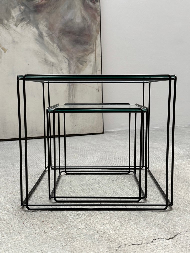 Atrow - Max Sauze - Side table (2) - Isocele - Metal, Glass #2.1