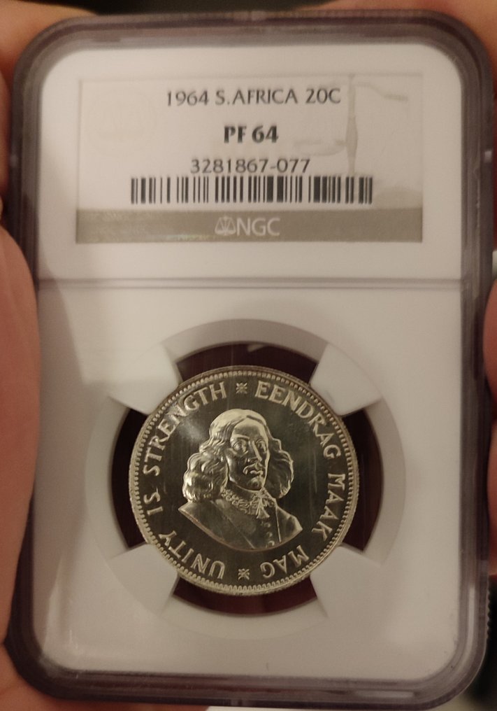 Zuid-Afrika. 20 Cent 1964 PF 64 (Zonder Minimumprijs) #4.3