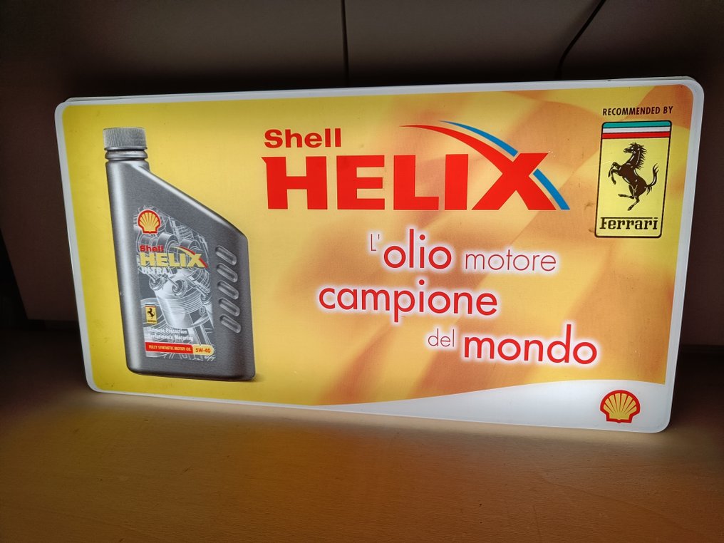 Rara Insegna Shell Ferrari 世界冠军 - 標誌 - 塑料 #1.0