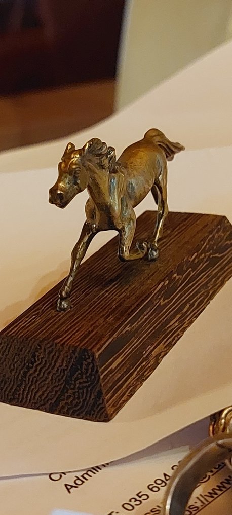Statuetta in miniatura - Zilveren miniatuur paard - Argento #3.2