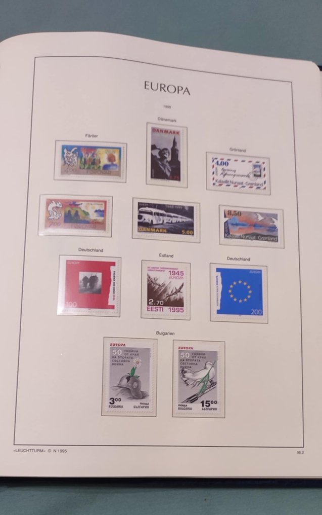 Ευρώπη  - EUROPA CEPT 1995–1998 – Συλλογή σε άλμπουμ Leuchtturm με Slipcase – MNH #3.2