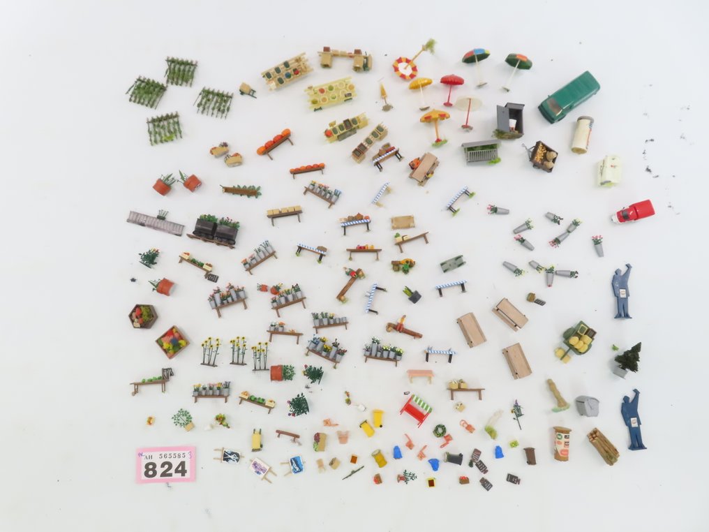 Noch, Preiser, Faller H0 - Statuette di modellini di treni (100) - 100+ accessori diversi #2.1