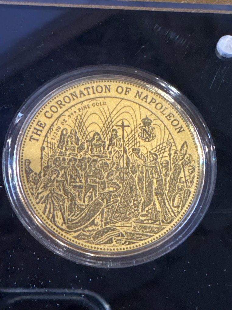 Chad. 3000 Francs 2023 Coronation of Napoleon, 1/200 Oz (.999)  (No reserve price) #1.0