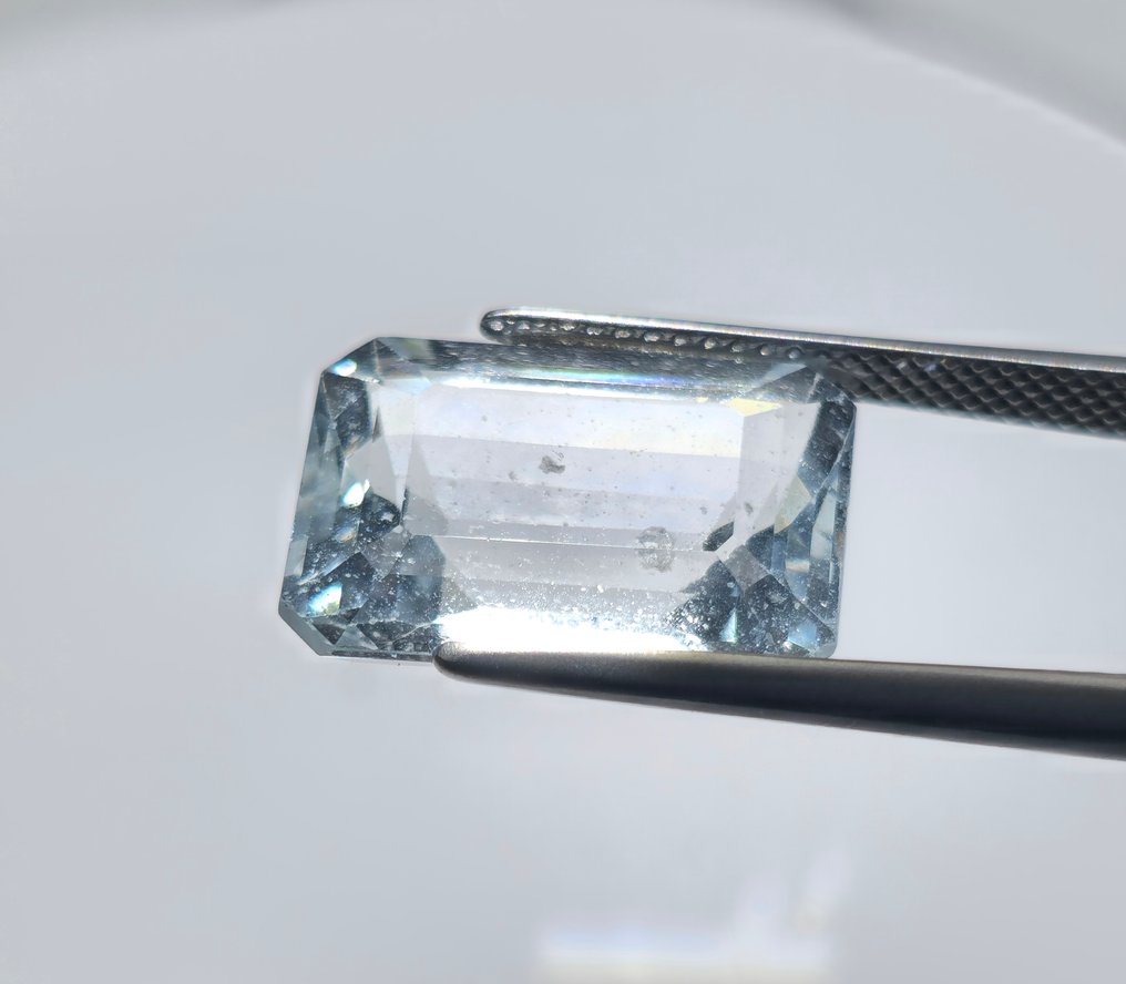 Zonder Minimumprijs - 1 pcs Blauw Aquamarijn - 11.19 ct - International Gemological Institute (IGI) #1.0