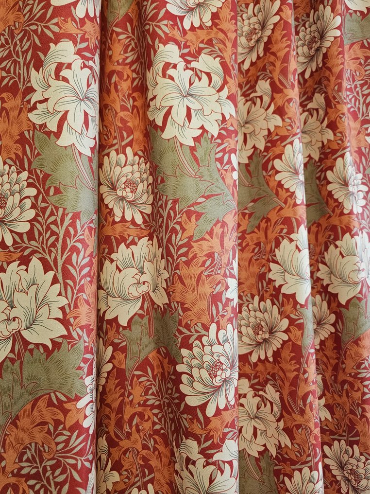 William Morris-inspirert tekstil basert på "Chrysanthemum" (1877) - 300x280cm - Art Nouveau-design - Tekstil - 300 cm - 280 cm #3.2