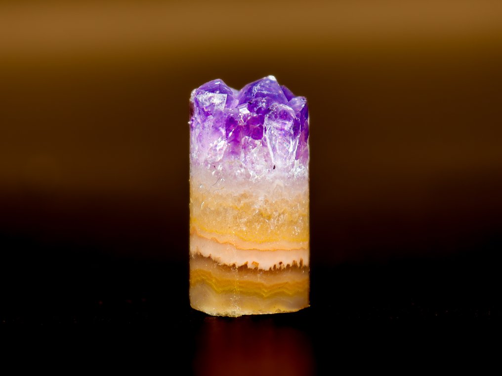 分层乌拉圭紫水晶圆柱体 无底价 • 32.10 克拉 - 高度: 24 mm- 6.42 g - (1) #4.3