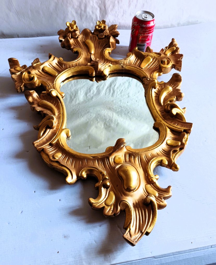 Wall mirror  - plaster and glass - Plaster frame #4.3