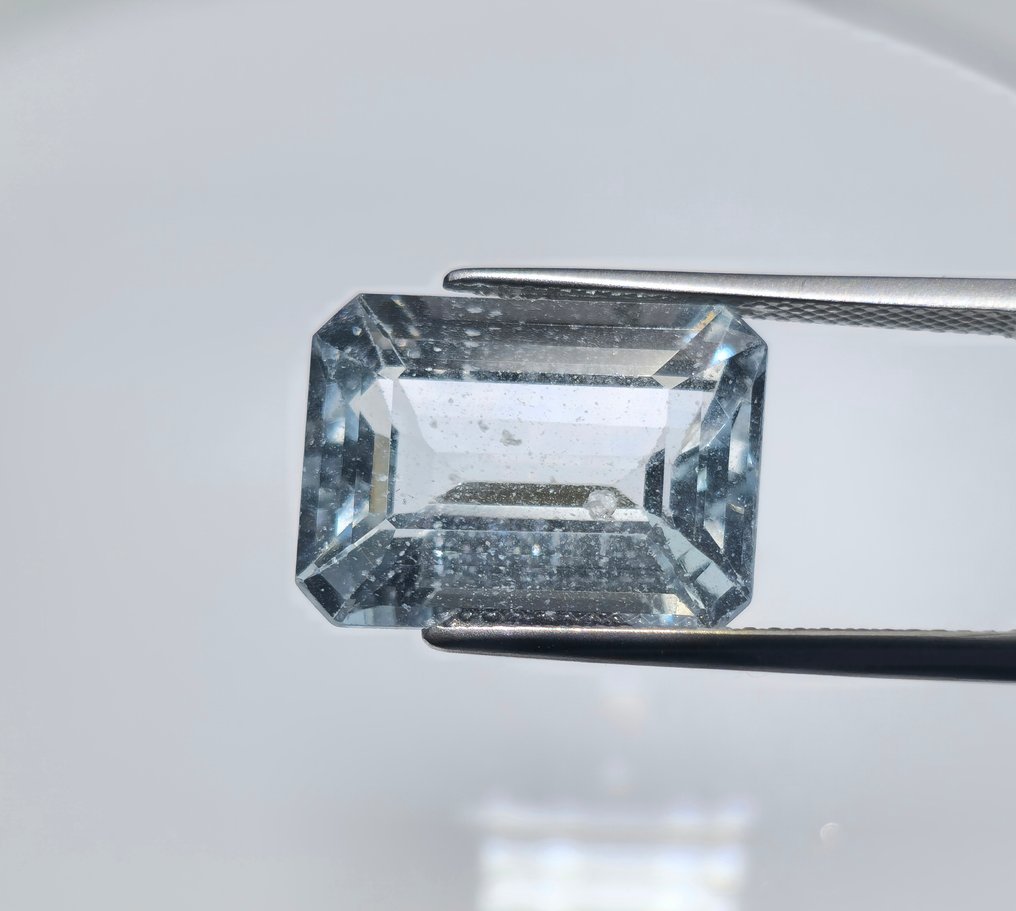 Zonder Minimumprijs - 1 pcs Blauw Aquamarijn - 11.19 ct - International Gemological Institute (IGI) #1.0