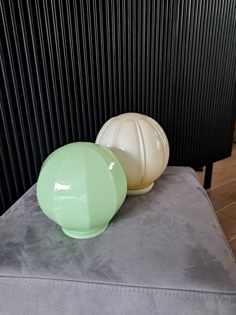 Thabur - Set Art Deco plafonniere kappen - 吸顶灯 (2) - 乳白色玻璃 - Art Deco 天花灯 #3.2