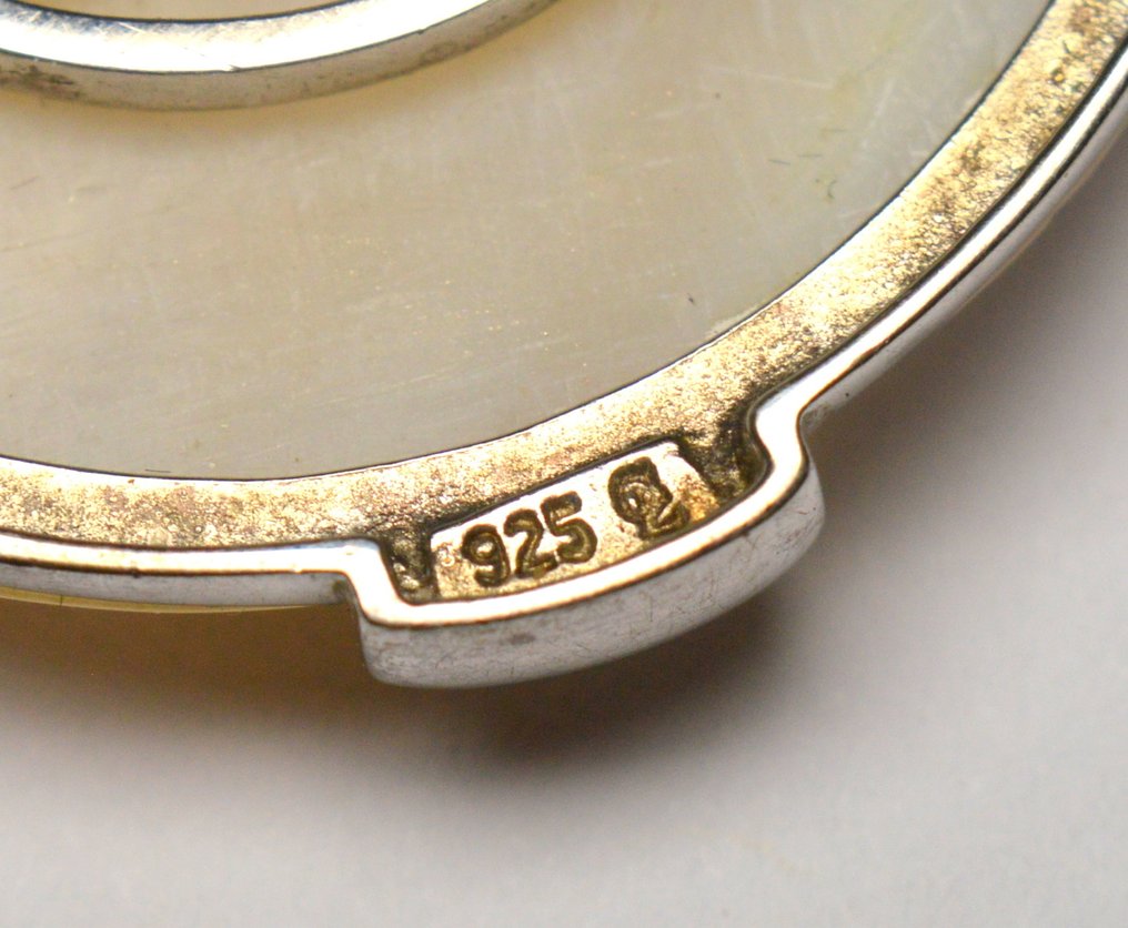 Argento 925 - Ciondolo - Madreperla rotonda #4.3