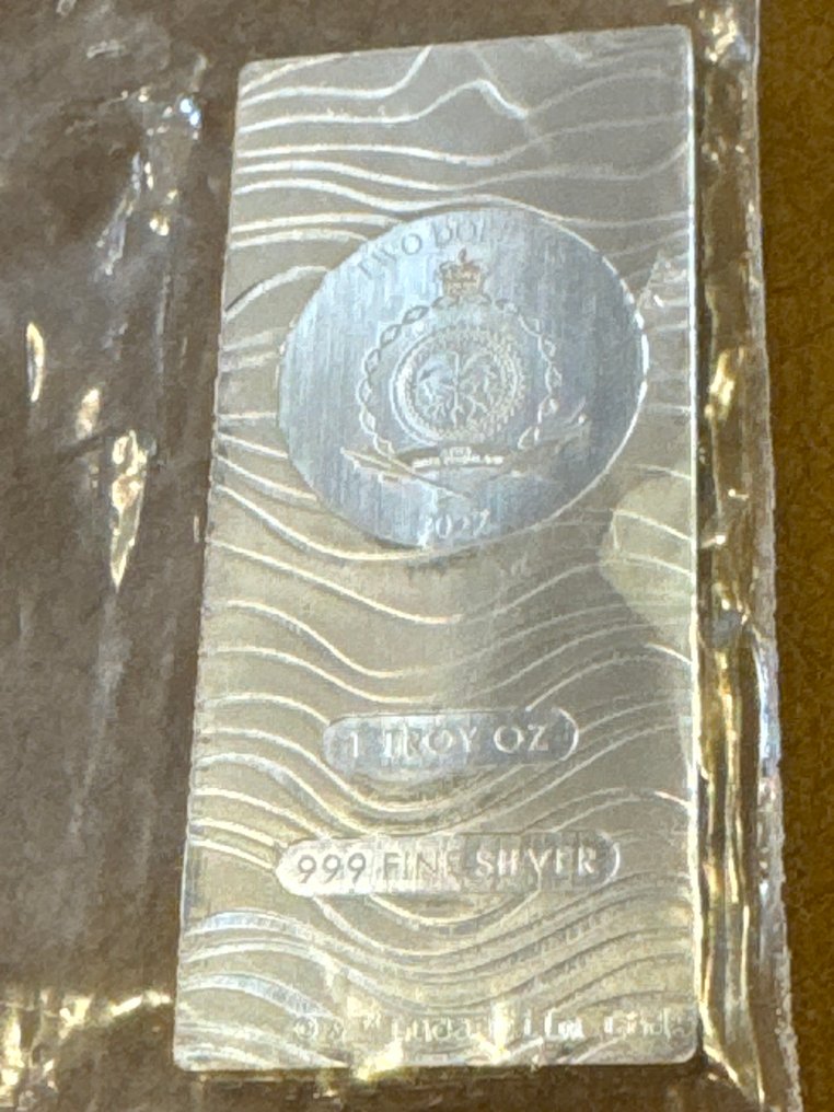 Niue. 2 Dollars 2022 Star Wars - Mandalorian Beskar Bar, 1 Oz (.999) (Zonder minimumprijs) #3.2