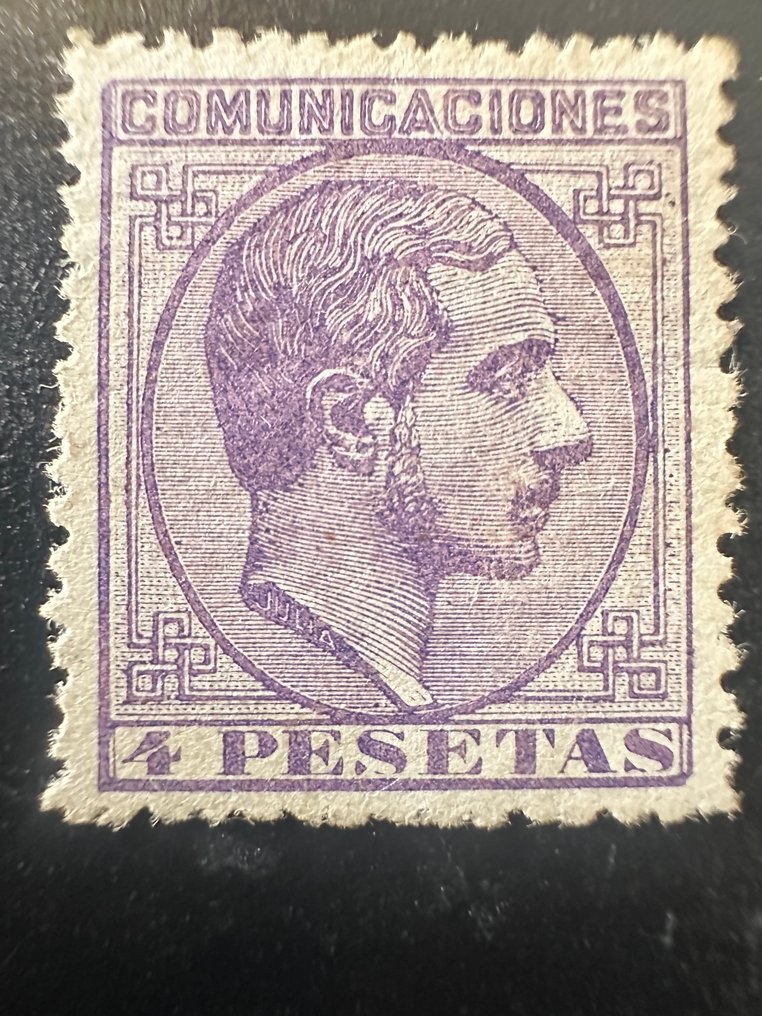 Spain 1880 - Edifil 193 and 198 newly marked #1.0