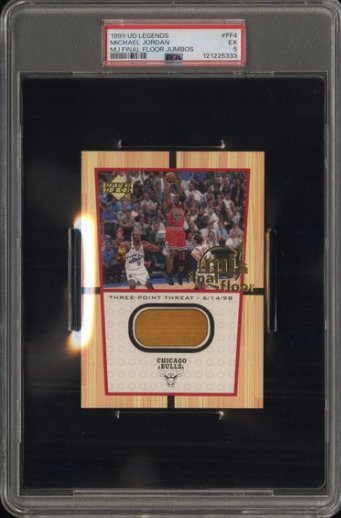 Chicago Bulls - NBA - Michael Jordan - Pezzo di pavimento in legno usato in partita - PSA 5 #1.0