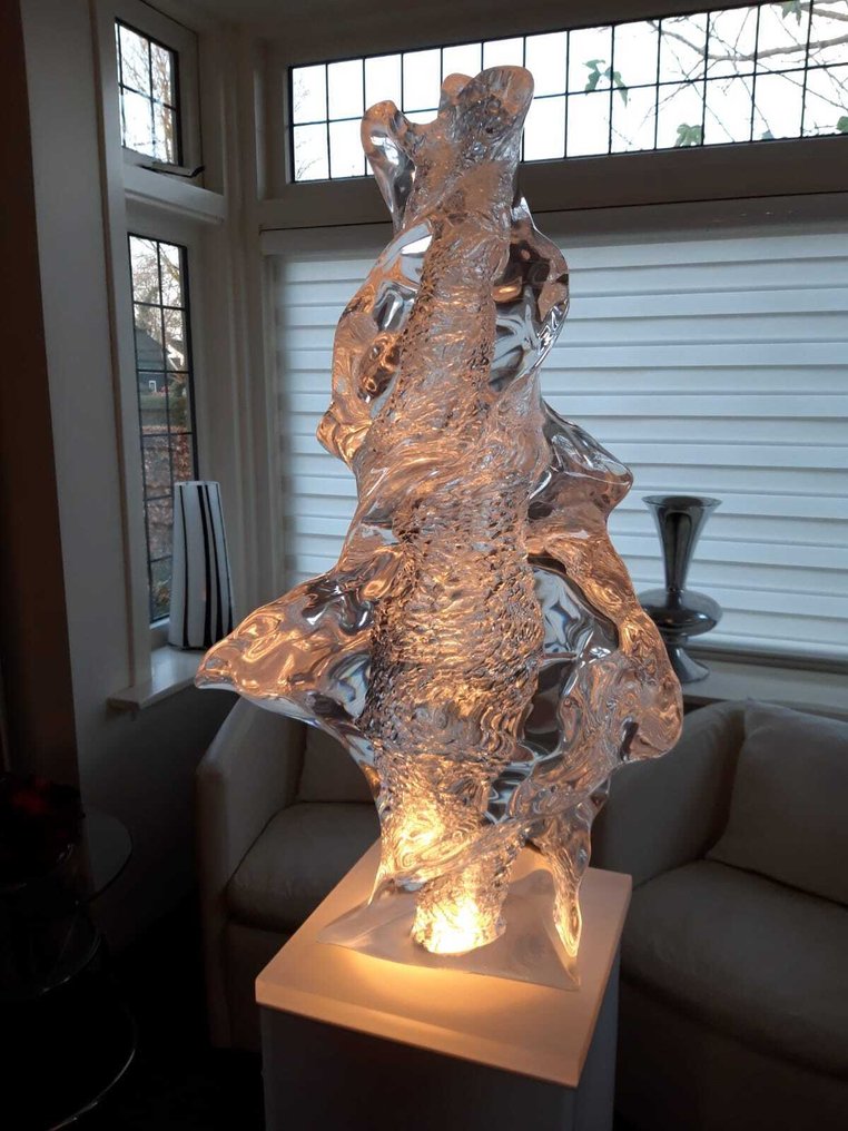 Statua, Waterwerk - Beeld met lopend water - 150 cm - plastica #1.0