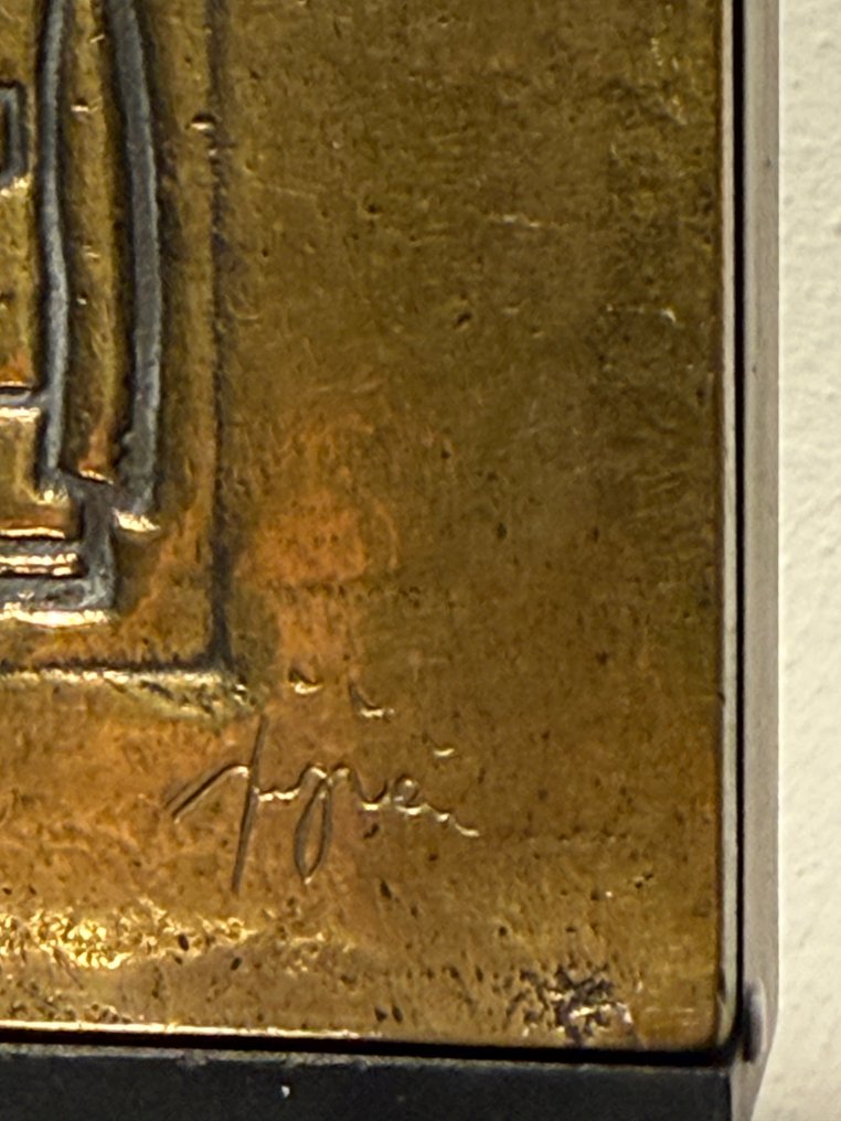 雕塑, Tino Stefanoni Le camice - 10 cm - 黄铜色 - 1985 #2.1