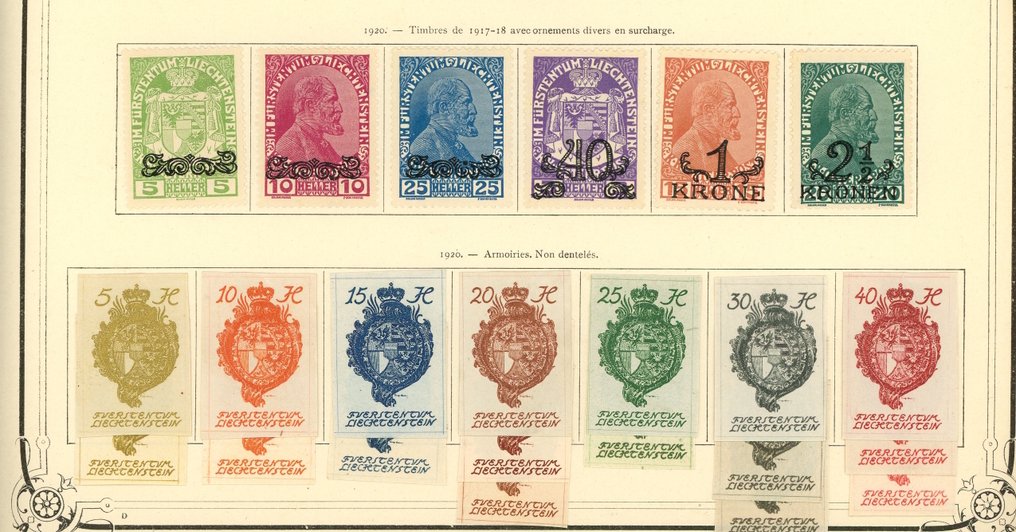Liechtenstein 1912 - Liechtenstein, bela coleção desde os clássicos, Poste, impostos, muitos doubles, ... #2.1