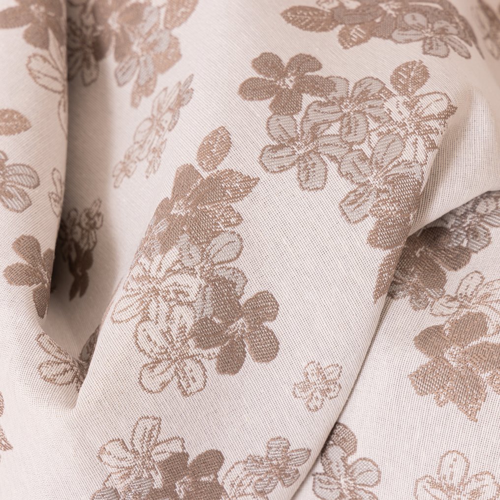 Gobelin Fabric – Floral Pattern in Taupe and Beige – High Quality - Upholstery fabric - 270 cm - 280 cm #1.0