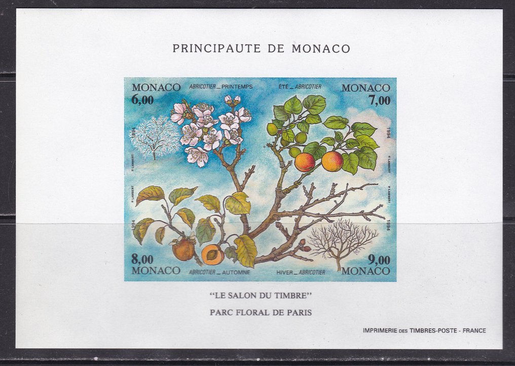 Monaco 1987/1994 - Yvert HB 254a, 39a, 60a e 67a #1.0