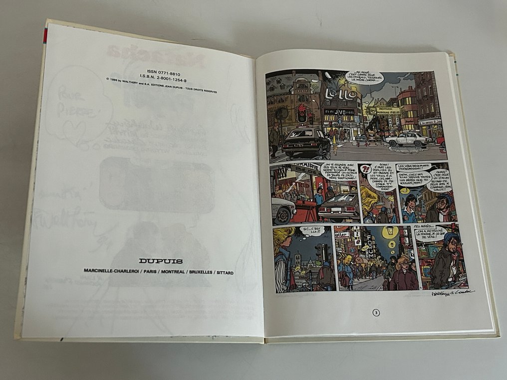 Natacha T11 - Le Grand pari + dédicace - C - 1 Album - First edition - 1985 #4.3